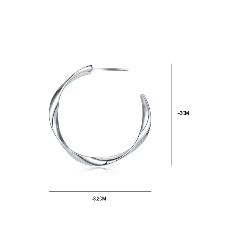Серьги кольца женские неправильной формы простые богемные ювелирные украшения с