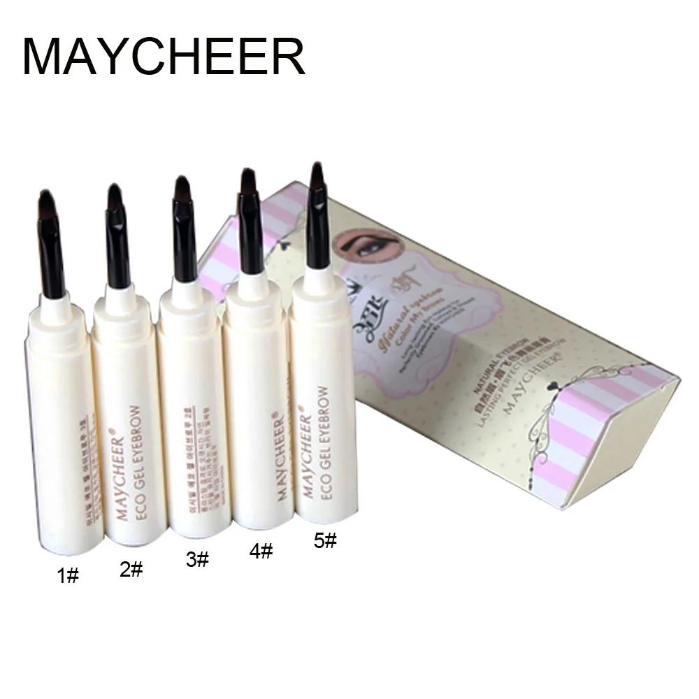 Тени для бровей MAYCHEER 5 цветов влагостойкие легко наносятся|gel finger|gel mousegel |