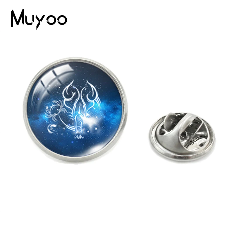 Значок для воротника со знаком Зодиака телец Модный значок на воротник зодиака