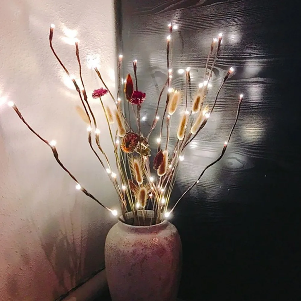 

Creative Tree Branch LED Bedroom In Northern Europe Decorated With Colorful Night Light Decorative Light Strings