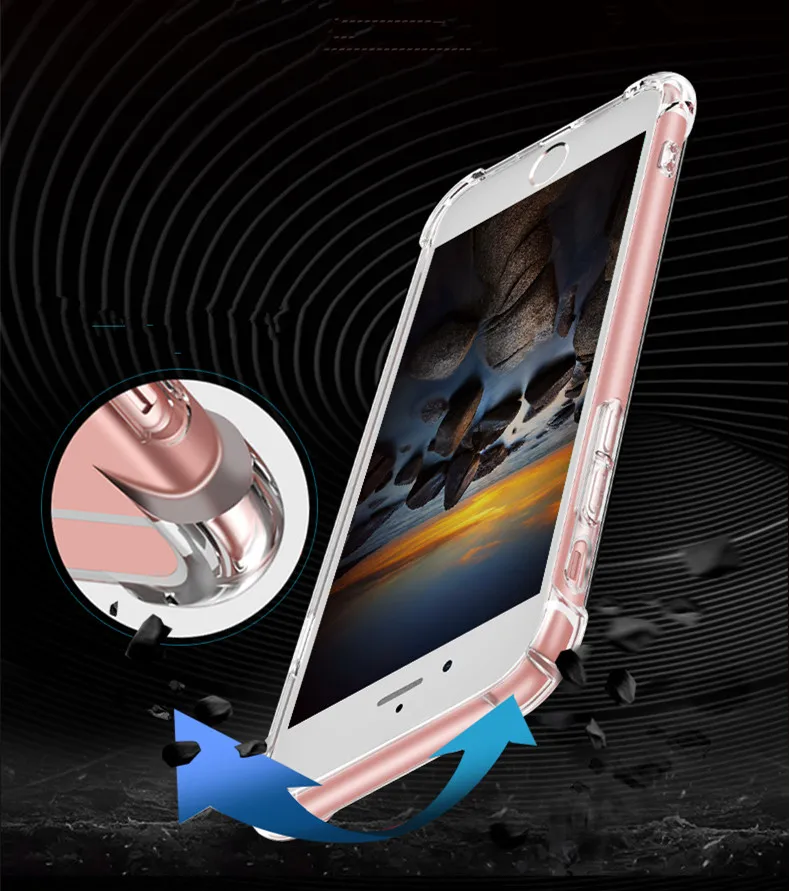 Прозрачный силиконовый мягкий ТПУ чехол для 7 7Plus 8 8Plus X XS MAX XR Прозрачный чехол для телефона для iPhone 11 Pro Max 5 5S SE 6 6s Plus чехол