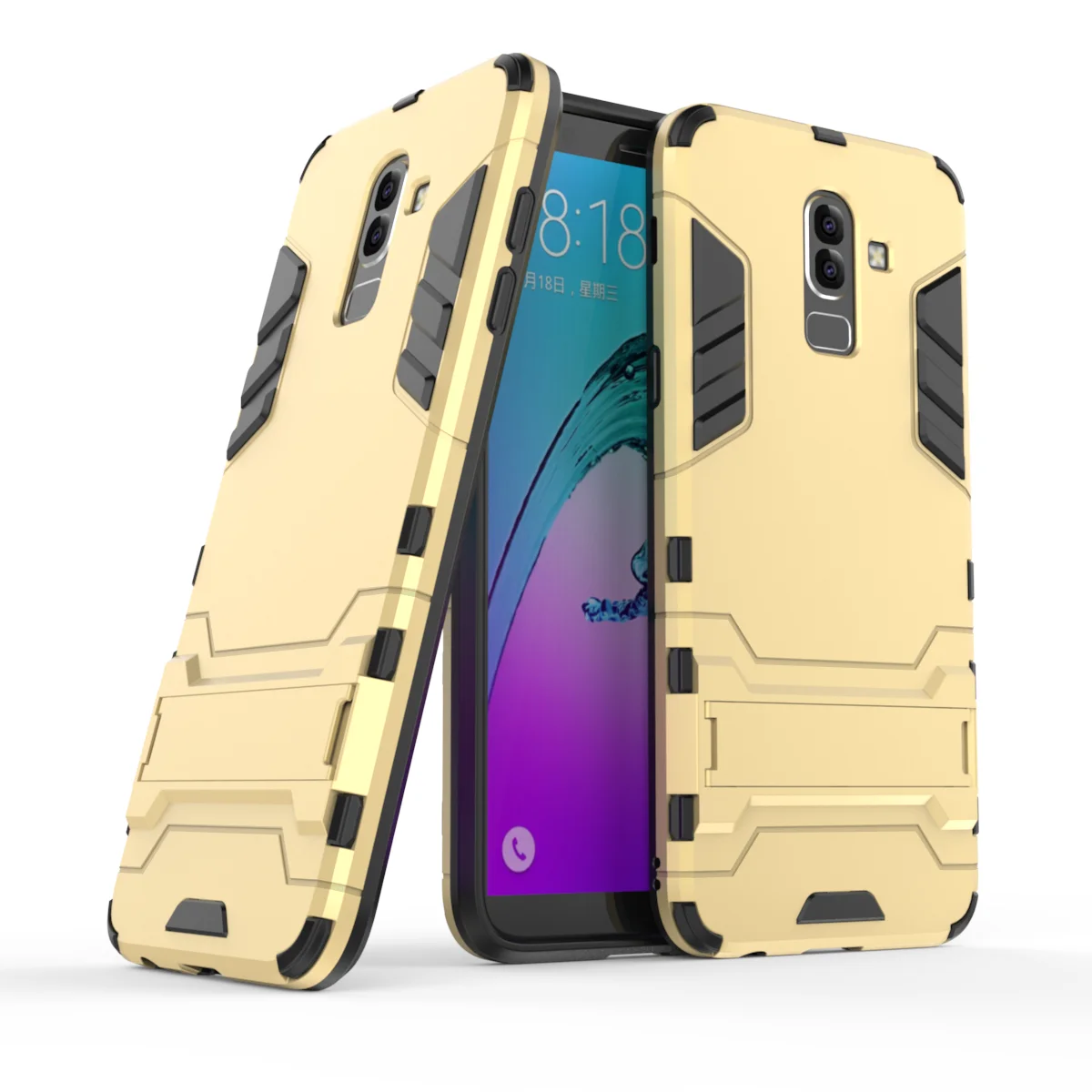 Гибридный чехол накладка из поликарбоната и термополиуретана для Samsung Galaxy J1 J2 Core