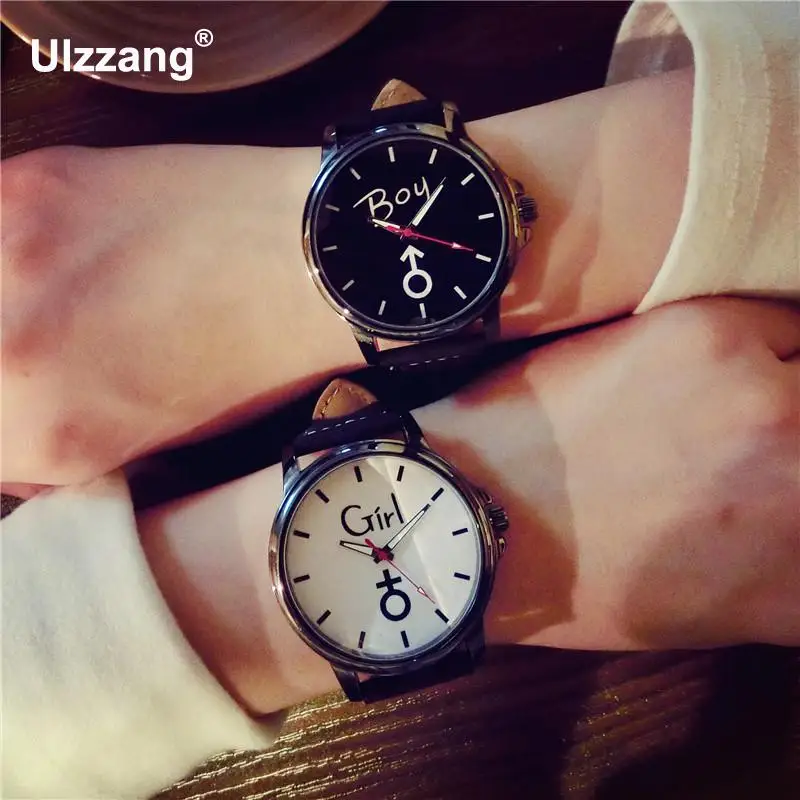 Модные часы в стиле панк для мальчиков и девочек кварцевые наручные с круглыми