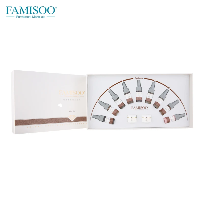 FAMISOO роскошный 1 комплект 9 топов уровень чернил 2 шт. крем для профессионального