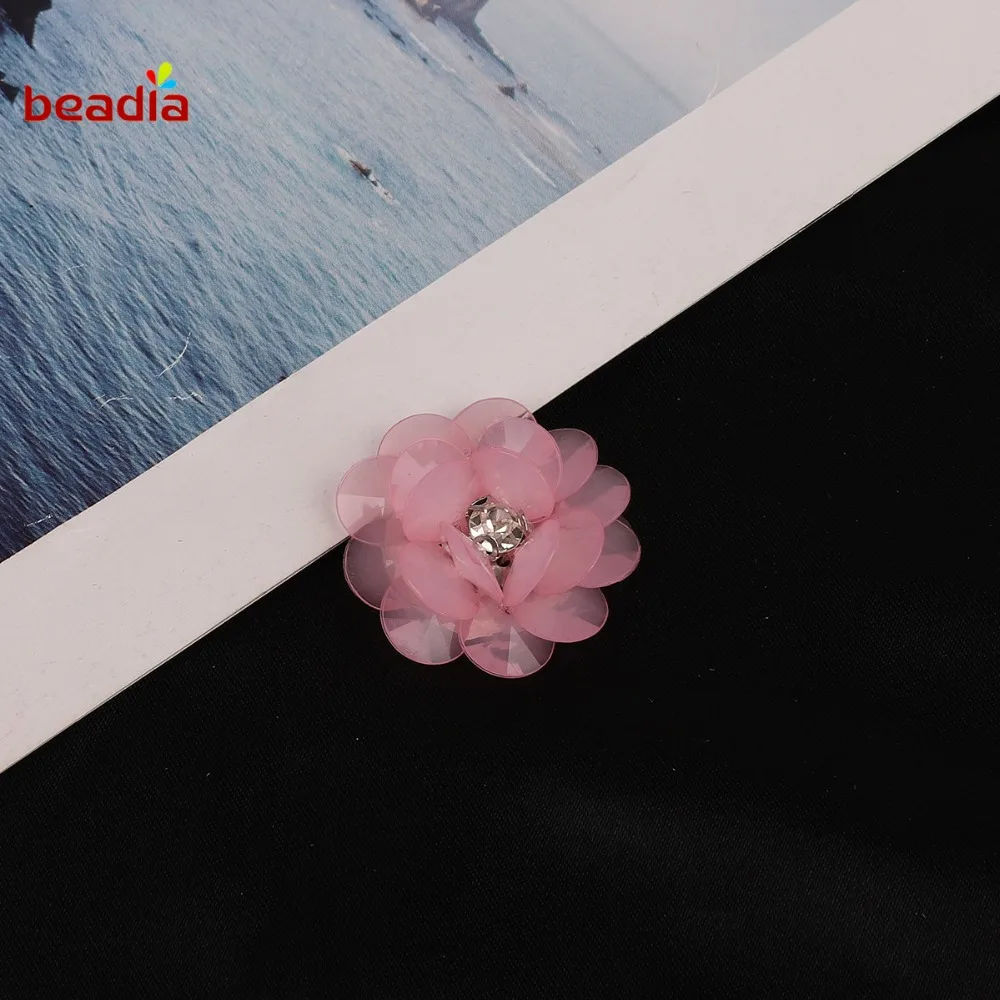 6 шт. разноцветные акриловые полупрозрачные бусины с цветами | Дом и сад