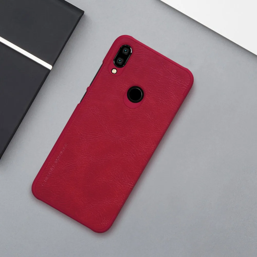 Чехол Redmi Note 7 6 3 дюймов NILLKIN винтажный Qin флип чехол бумажник из кожи ПУ и ПК задняя