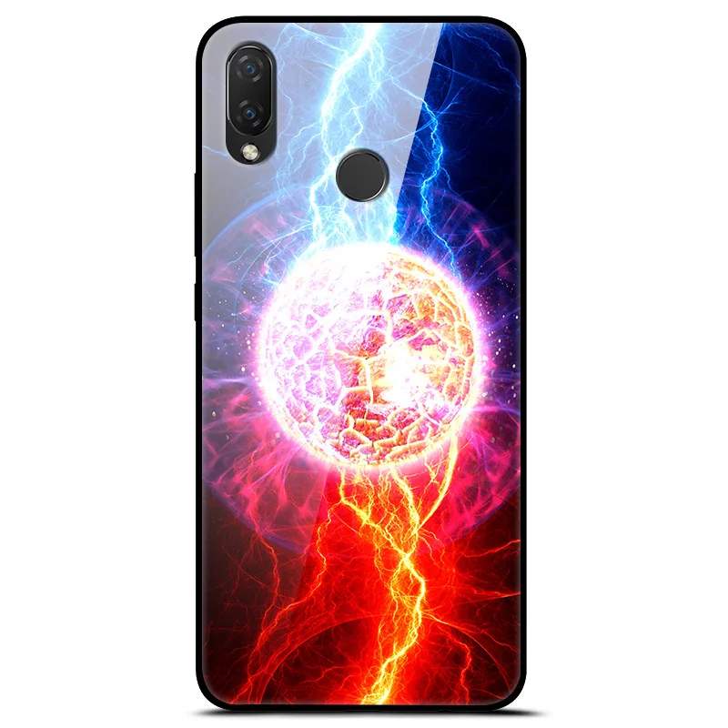 5 84 &quotдля Huawei P20 lite чехол закаленное стекло задняя крышка для P20lite P 20 звездное