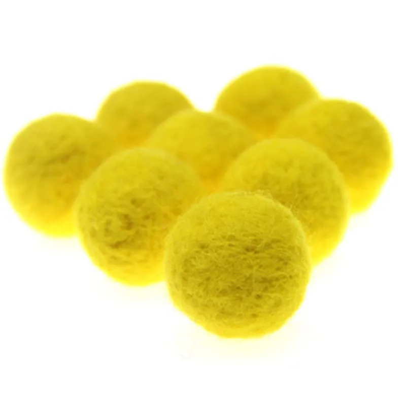 2 шт./компл. войлочные сапожки с круглым носком Шерсть Войлок шары Pom Poms смешанные Цвет, 20 Цвета 50 мм Диаметр