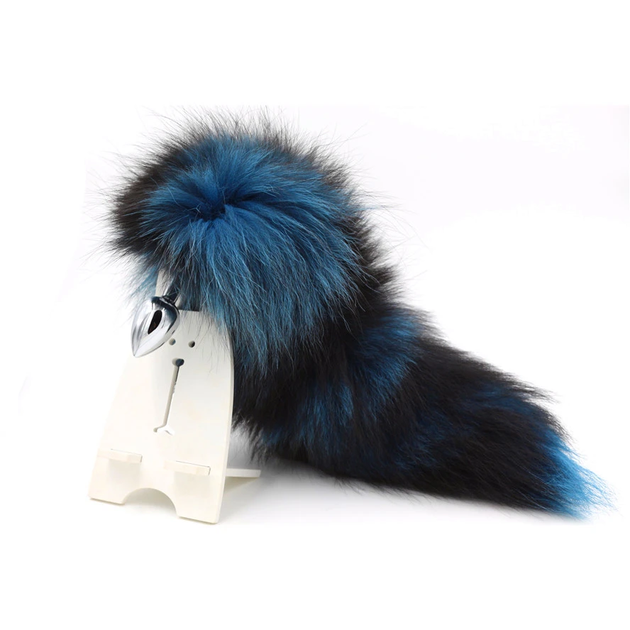 Fox Tails With Metal Anal Plug Sex Toys Butt Games Cosplay Role Play Toy Real Tail | Красота и здоровье