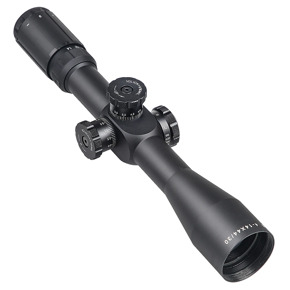 BIJIA 4-14X44 FFP Riflescope First Focal Plane and Side Parallax 30mm Tube with 20mm Picatinny Scope Ring | Спорт и развлечения