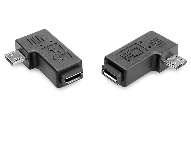 90-градусный левый и правый угловой микро-USB 5pin разъем для штекер синхронизация