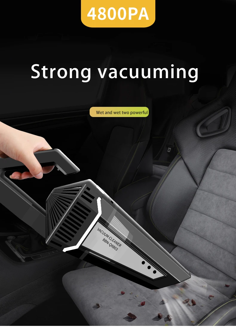 Bonbonnie 12 В автомобильный пылесос Портативный автомобиля vacuu M очиститель инфляции