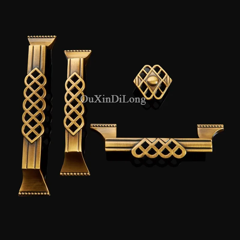 

16PCS Top Quality European Brass Furniture Handles Cupboard Wardrobe Drawer Kitchen Cabinet Pulls Handles&Knobs 10 Year Warranty