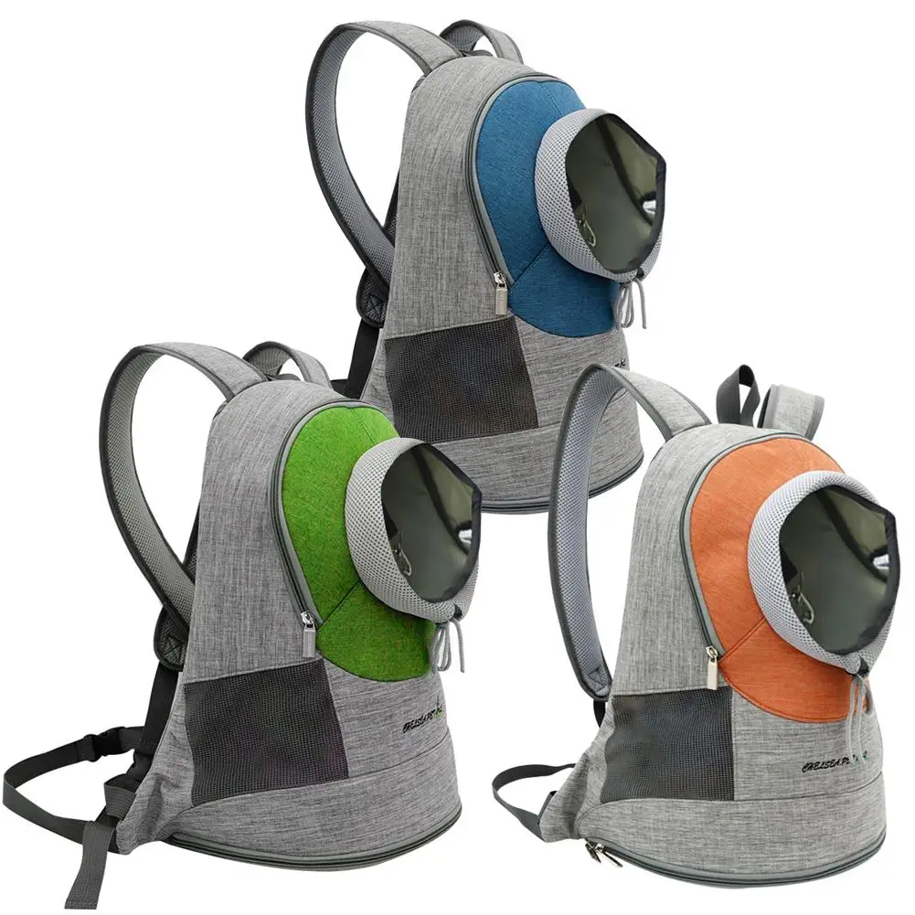 

Dog Backpack Carrier Breathable Double Shoulder Dog Puppy Bags Backpack Cat Carrier For Travelling Biking Hiking Trip Shopping