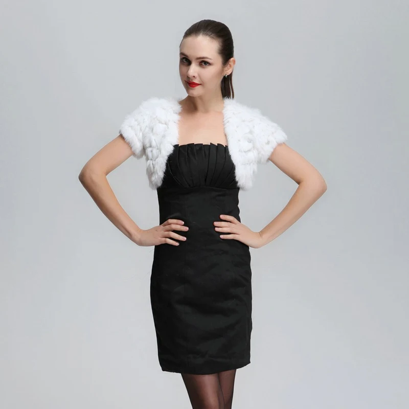 Бесплатная доставка искусственные короткие рукава вязаная накидка из