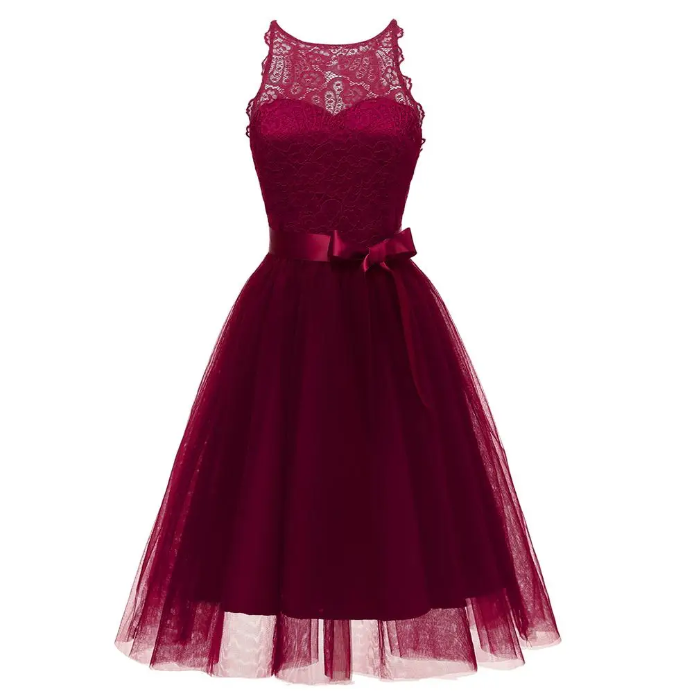 Элегантное женское бальное платье для выпускного вечера кружевное Сетчатое с