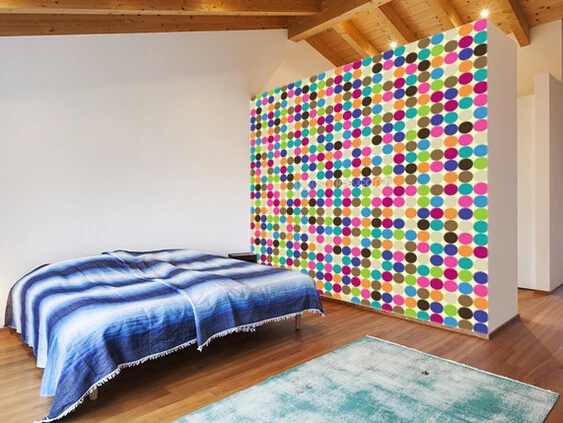 

Custom modern geometric wallpaper, Circle Abstract Pattern mural for living room bedroom TV backdrop waterproof papel de parede