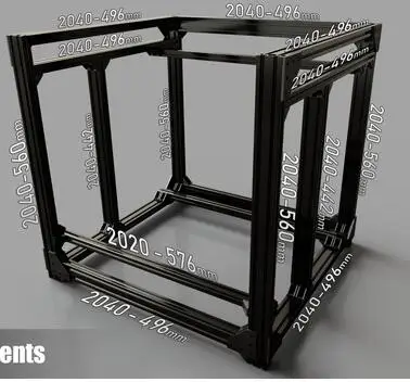 Funssor 5 . BLV mgn Cube Frame 400  mgn12H    DIY CR10 3D  Z  365