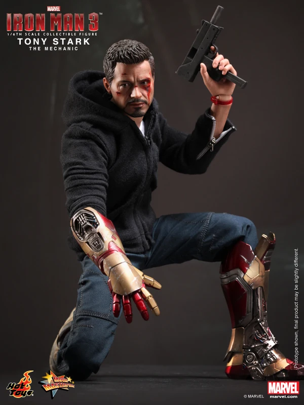 Горячие игрушки Hottoys HT MMS209 1/6 Железный человек Тони Старк механик Коллекционная Фигурка Спецификация новая коробка сейчас