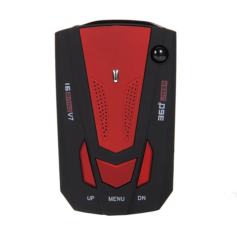 Автомобильный радар детектор на 360 градусов 16 полос голосовое оповещение V7