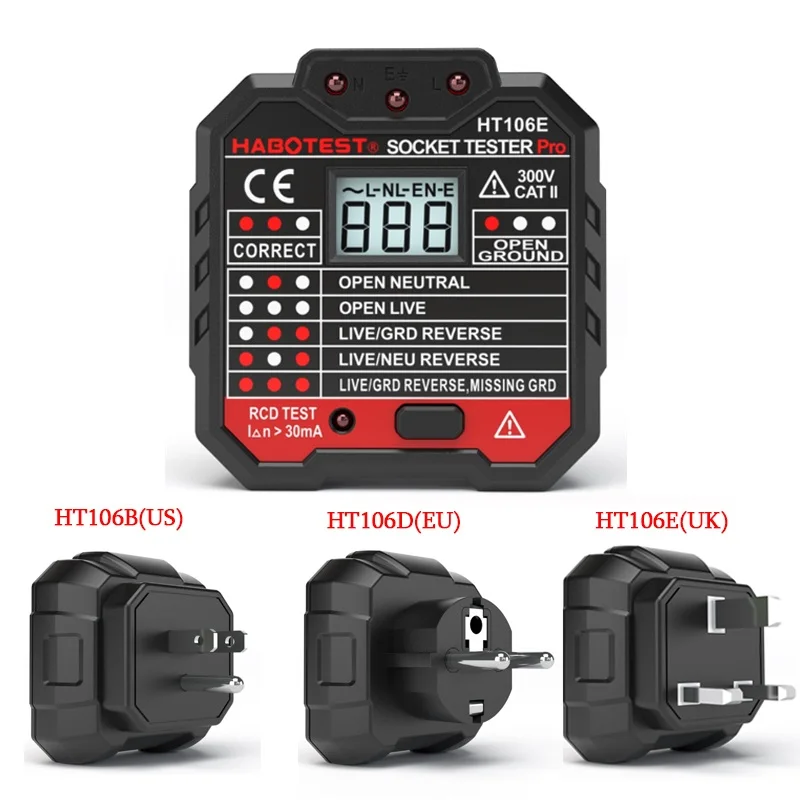 Мультифункциональный электроскоп HT106B HT106D HT106E тестер с цифровым дисплеем и
