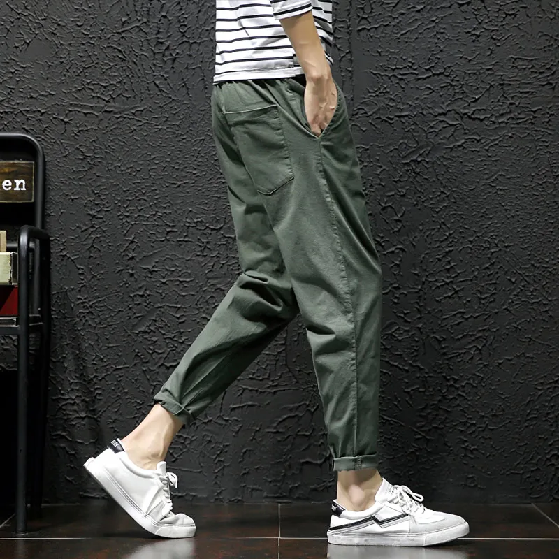 Высококачественные хлопковые мужские брюки прямые длинные классические деловые