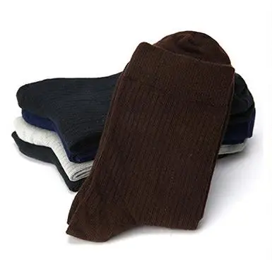 

Free Shipping 5 pairs/lot Man's pure combed Cotton Fashion Socks high quality men tube sox casual gentleman