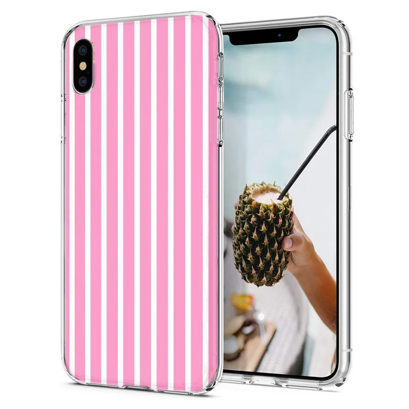 Мягкий чехол для iPhone X XS XR чехлы из ТПУ с разноцветным животным рисунком свинки