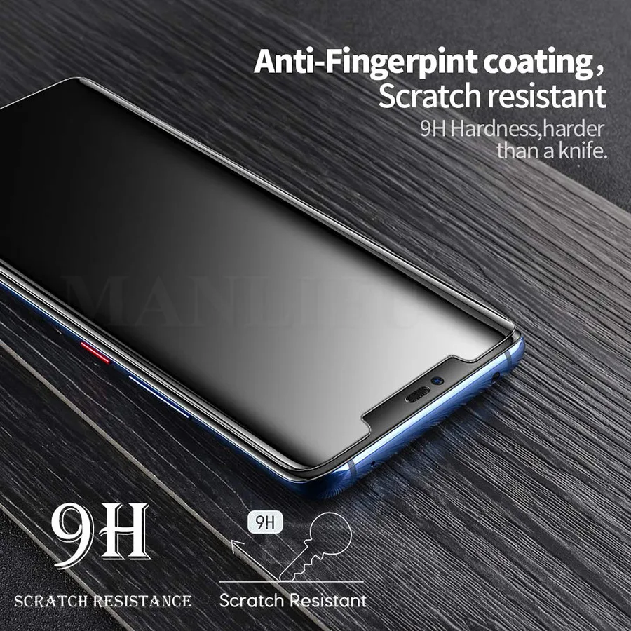 3D полное изогнутое антишпионское закаленное стекло премиум класса для Huawei Mate 20 Pro