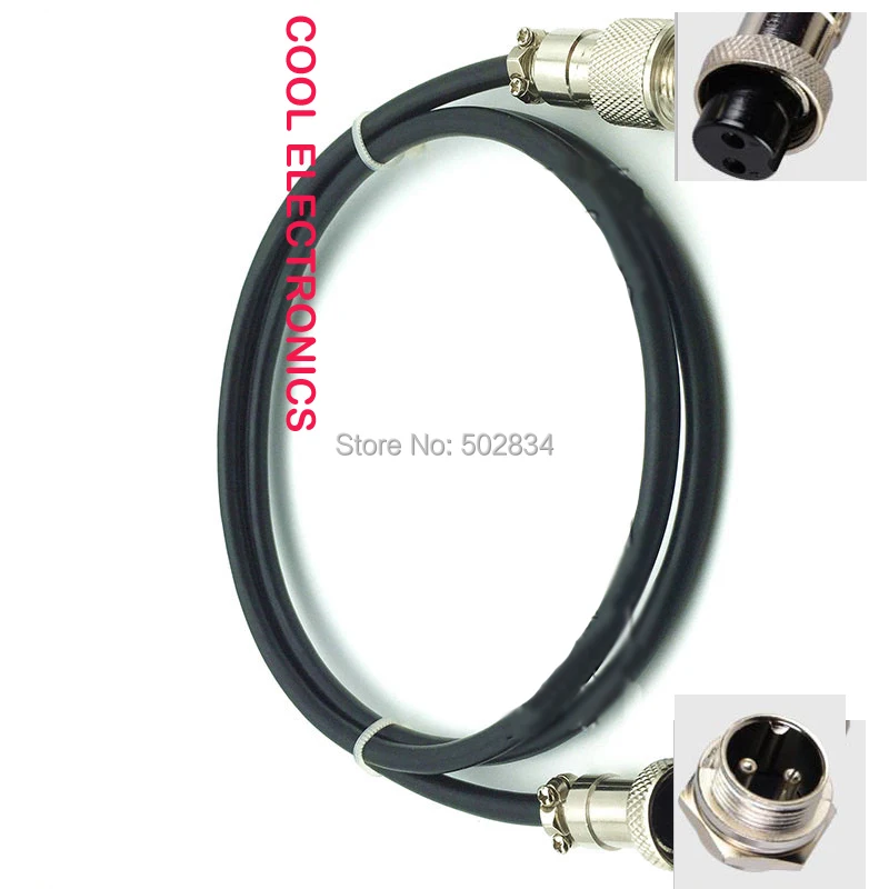 2P 2 pin 12 мм Air GX12 Женский Мужской авиационный Разъем соединительный кабель 1 м