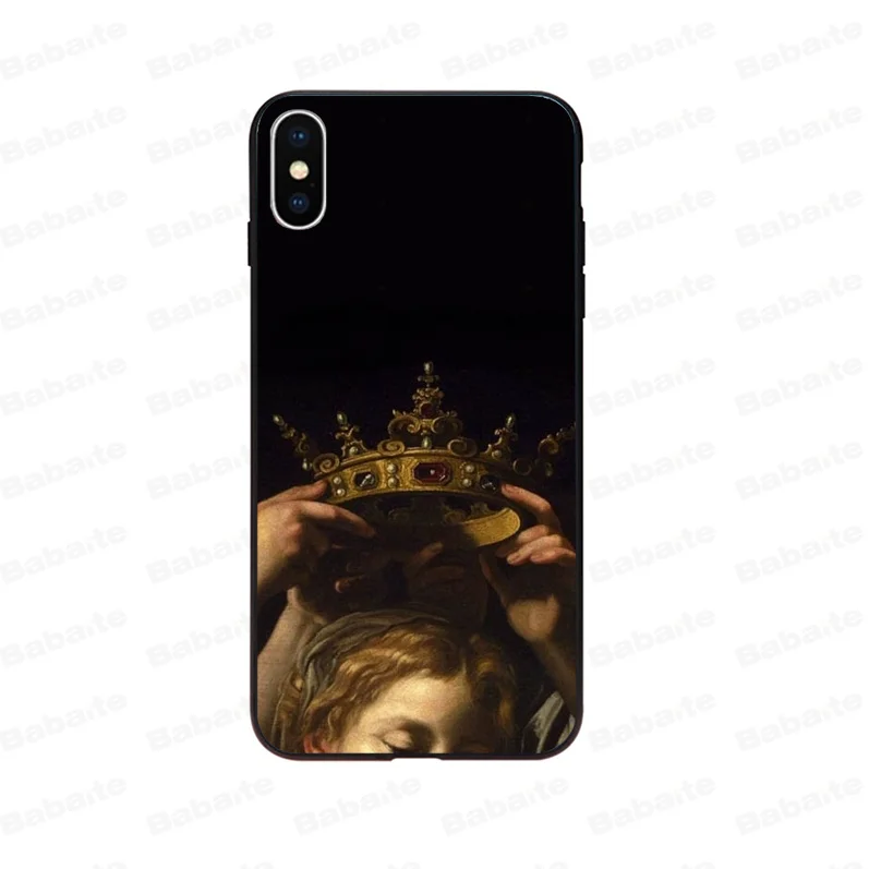 Babaite Mona Lisa Art David черный мягкий силиконовый чехол для телефона из ТПУ Apple iPhone 8 7 6 6S