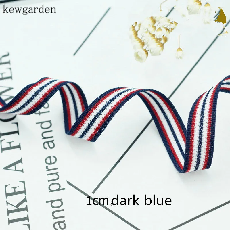 Полосатая лента kewgarden 10 мм 1 см ручной работы атласная сделай сам аксессуары для