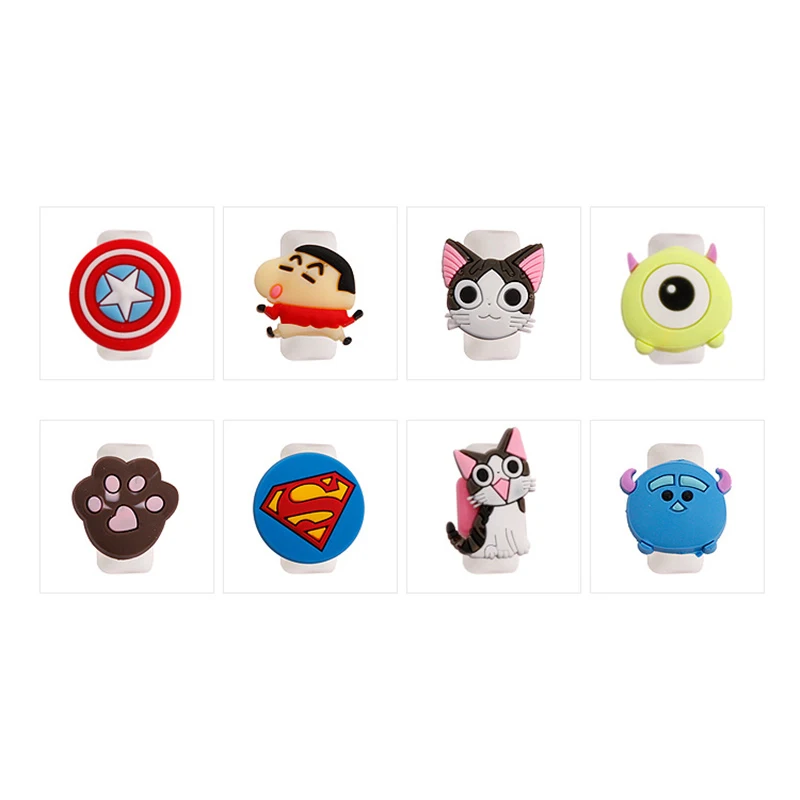 FFFAS мультфильм протектор кабеля USB Кабельный органайзер намотка Защитная крышка