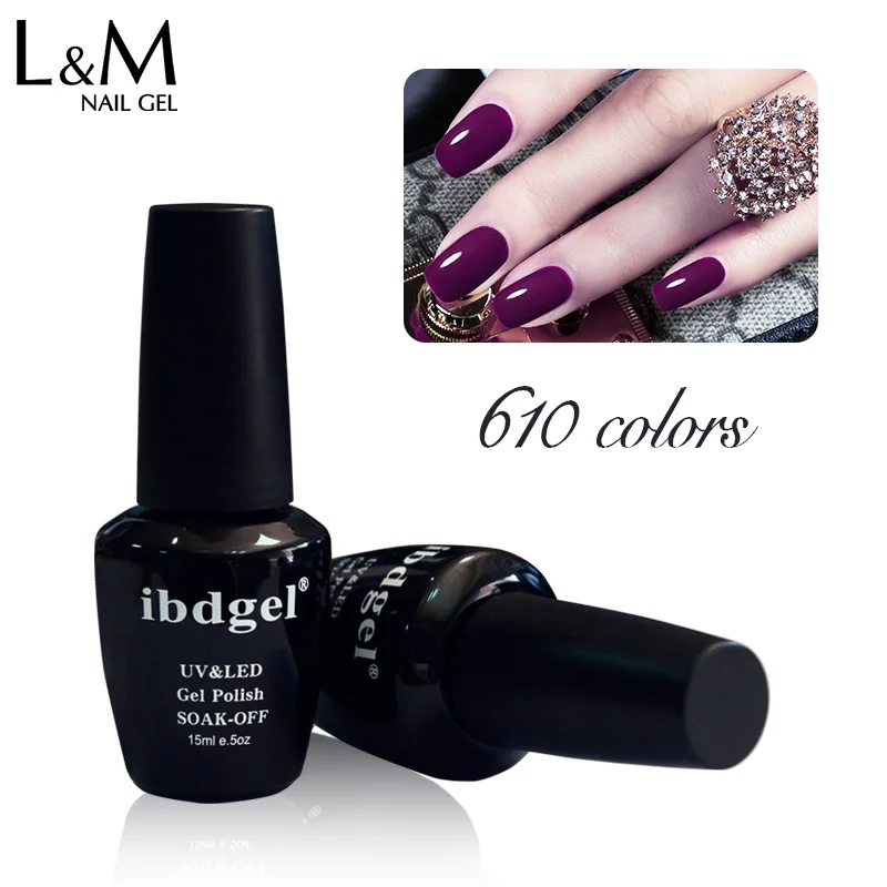 3 Pcs Gel Polish Nail ibdgel Brand Stickers Set Kit UV Lamps (1colors+1top+1base) Colorful Varnishes 30 Days Lasting Manicure | Красота и