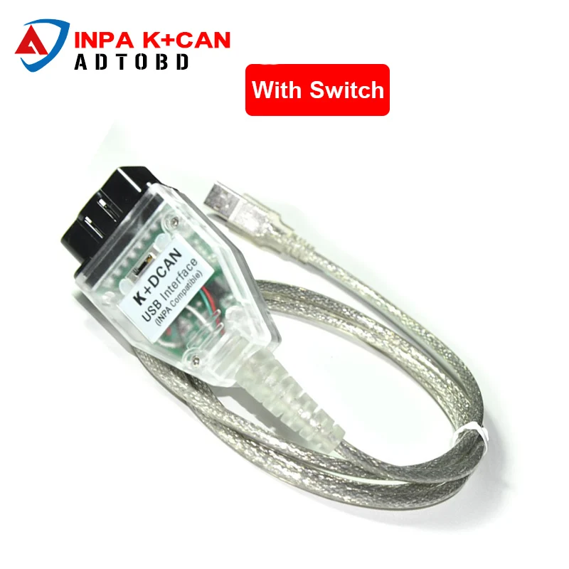 Горячая продажа INPA K + DCAN с переключателем USB интерфейс для bmw OBD CAN Reader