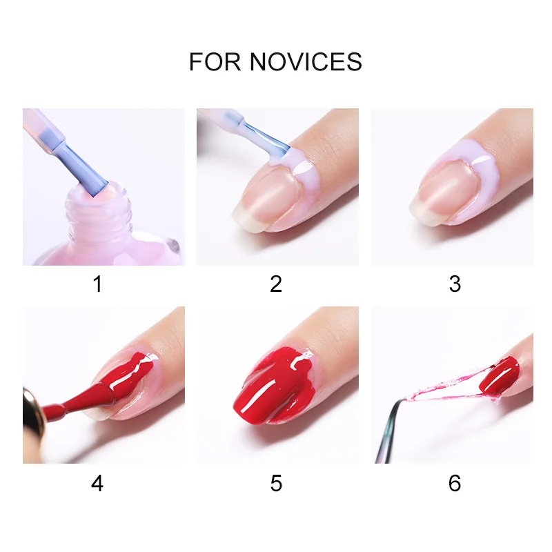 BORN PRETTY 6ml Peel Off varnish Tape Pink Moisturizing Anti overflow Glue Nail Art Latex Polish Protection|Лак для ногтей| |