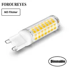 Приглушаемая светодиодная лампа G9, сменная галогенная лампа без мерцания, 110 В, 5,5 Вт, 70 Вт