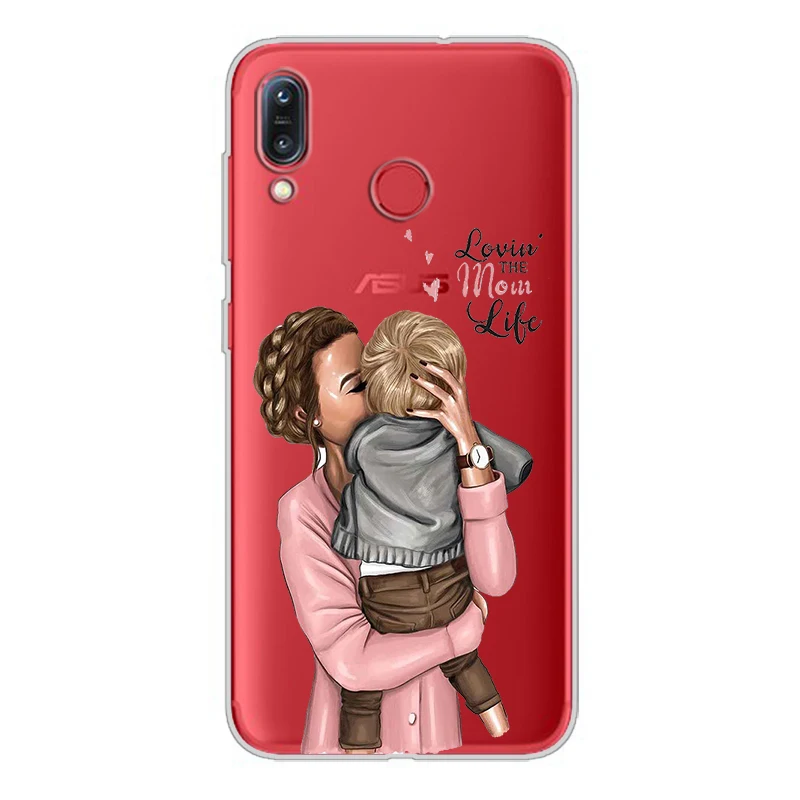 ciciber Phone Cases For ASUS Zenfone Max Pro (M1) (M2) Case Soft Back Cover ZB601KL ZB602KL ZB631KL ZB633KL ZB555KL Super Mom |