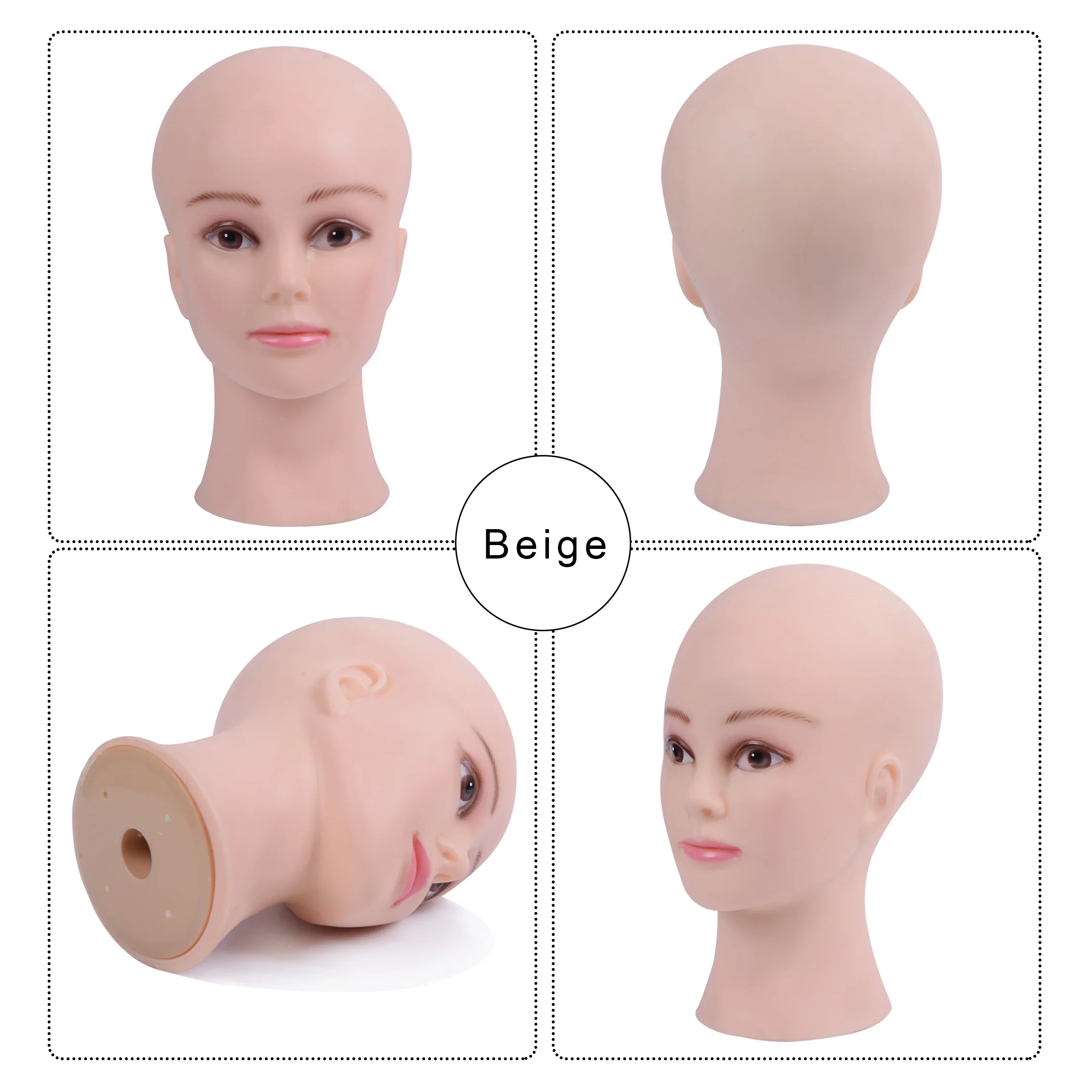 Bald mannequin head stand Mannequin Head for Caps Wigs Lashes Jewelry Mask Massage for Sale Wig Stand