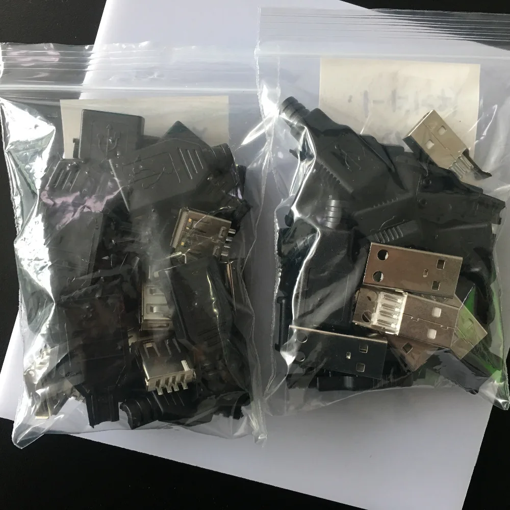 10 шт./пакет YT2151Y USB 2 0 штекер/гнездо разъем для сварки данных OTG линейный