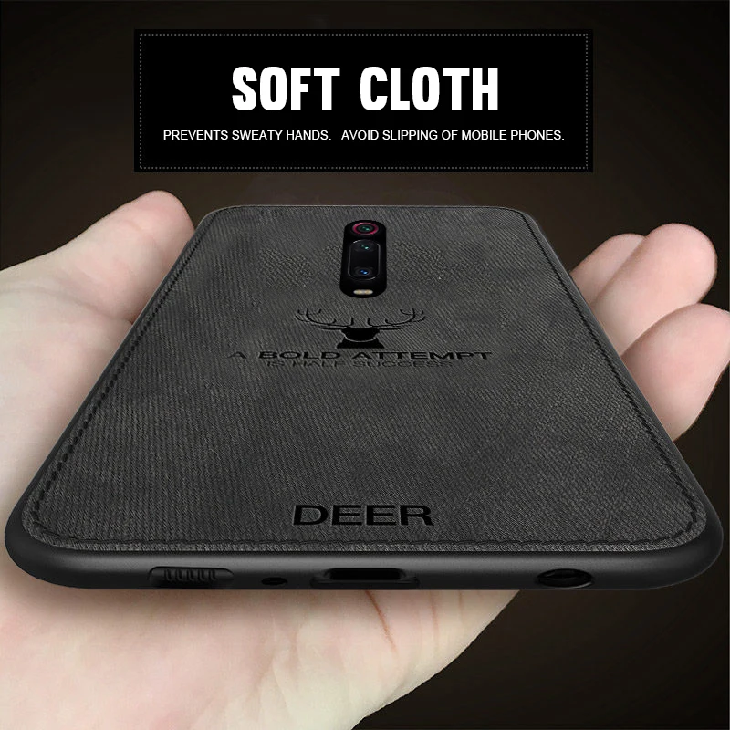 KEYSION Deer Cloth Case For Xiaomi Mi 9T Pro Redmi K20 Soft TPU Silicone Shockproof Back Cover Mi9T 9 SE K20Pro Note7 | Мобильные