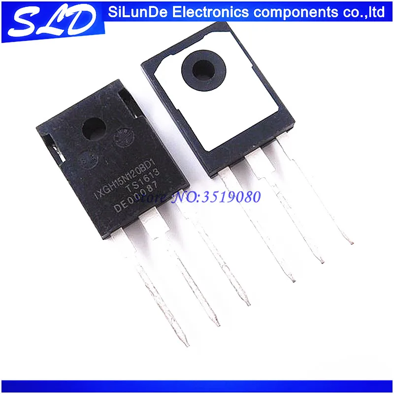 Бесплатная доставка 10 шт./лот IXGH15N120BD1 IXGH 15N120BD1 IGBT диод 1200V 30A 150W TO-247 новый