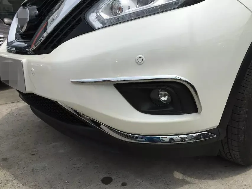 Для Nissan Murano 2015 2 шт. ABS Chrome передние фары Противотуманные век бровей Планки