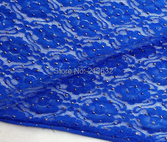 PQYY14 blue beads fashion week swiss voile laces switzerland french lace fabric organza tulle african cord | Дом и сад
