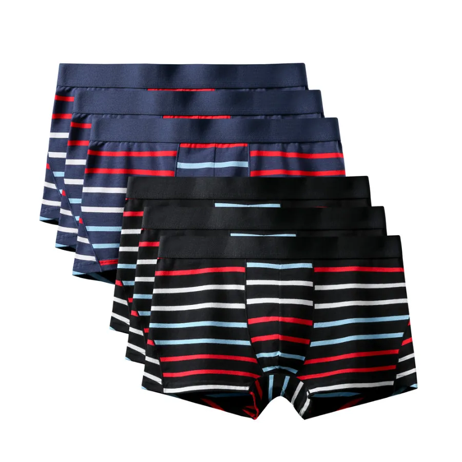 6Pcs A1473 Mix B26 6 шт./лот модные большие Размеры шорты-боксеры для мужчин трусы мужские трусы-боксеры из толстого хлопка мужские шорты Боксеры Нижнее белье скольжения боксер 3XL - Цвет: 6Pcs A1473 Mix B26