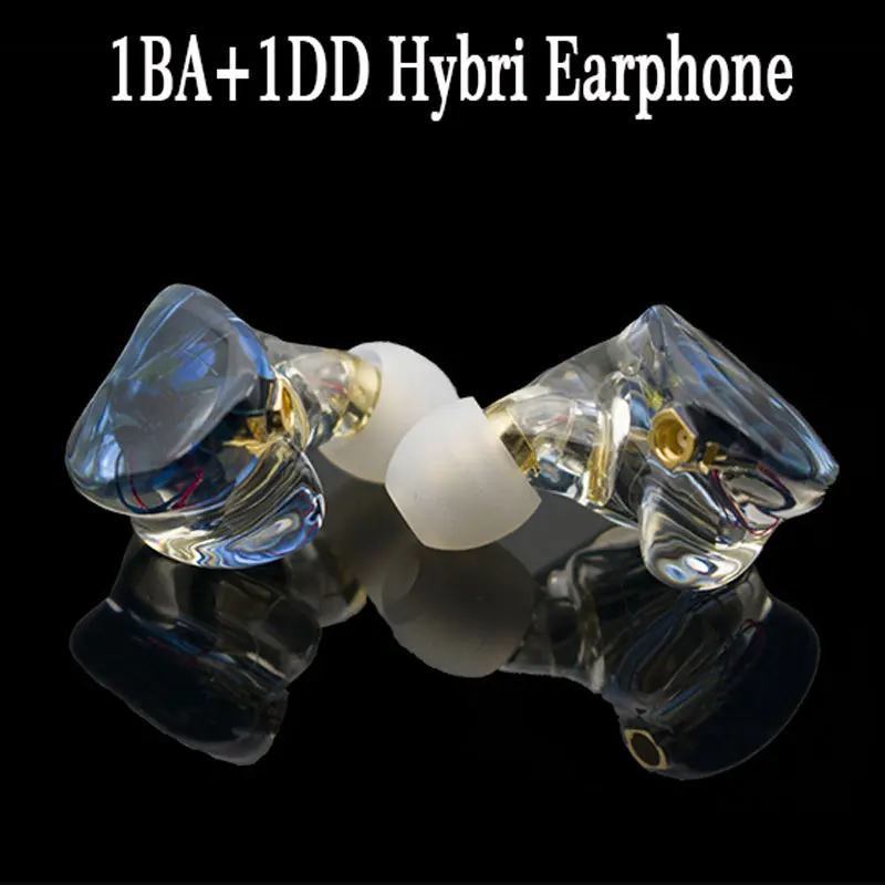 Наушники MMCX TD07 Hi Res гибридные Fi наушники 1BA + 1DD мощная стереогарнитура DJ монитора