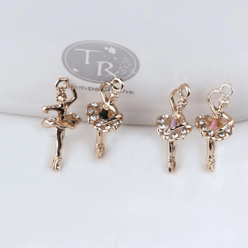 KYIGUK эмаль сплава bling балетные костюмы Девушка мотаться серьги DIY кулон украшение