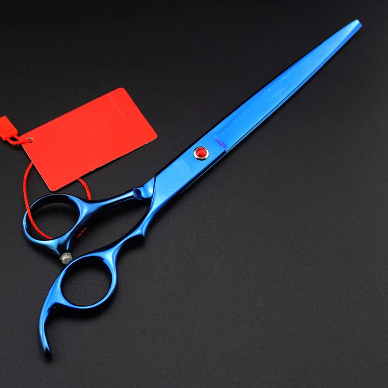 Professional Pet Grooming Scissor 8inch Hair Straight Cutting Scissors Dog Shears Sharp Edge Colorful Painting with Bag | Красота и