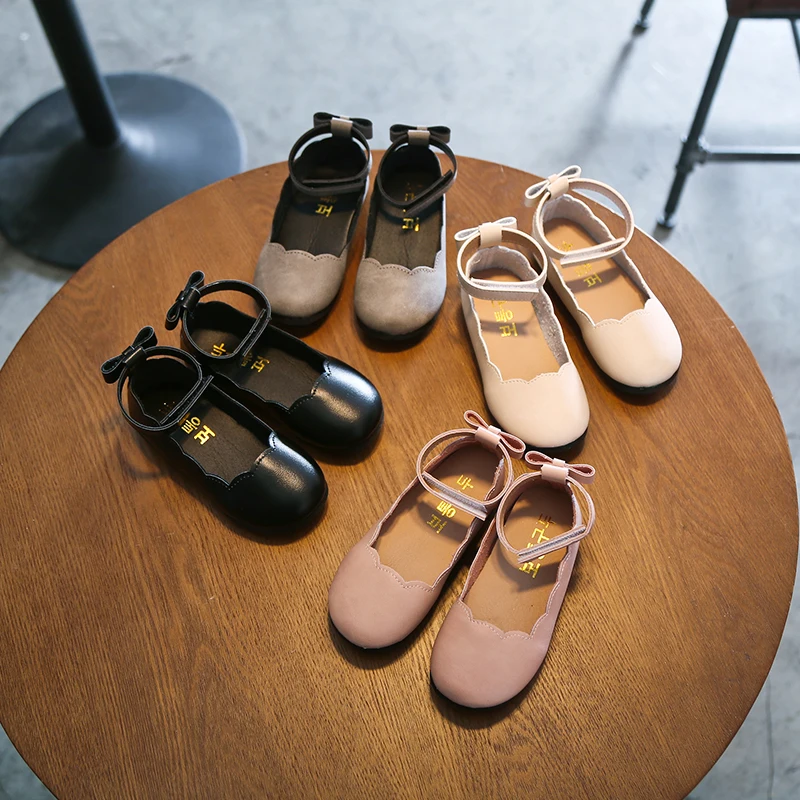 Распродажа летняя детская обувь для девочек черная принцессы на плоской мягкой