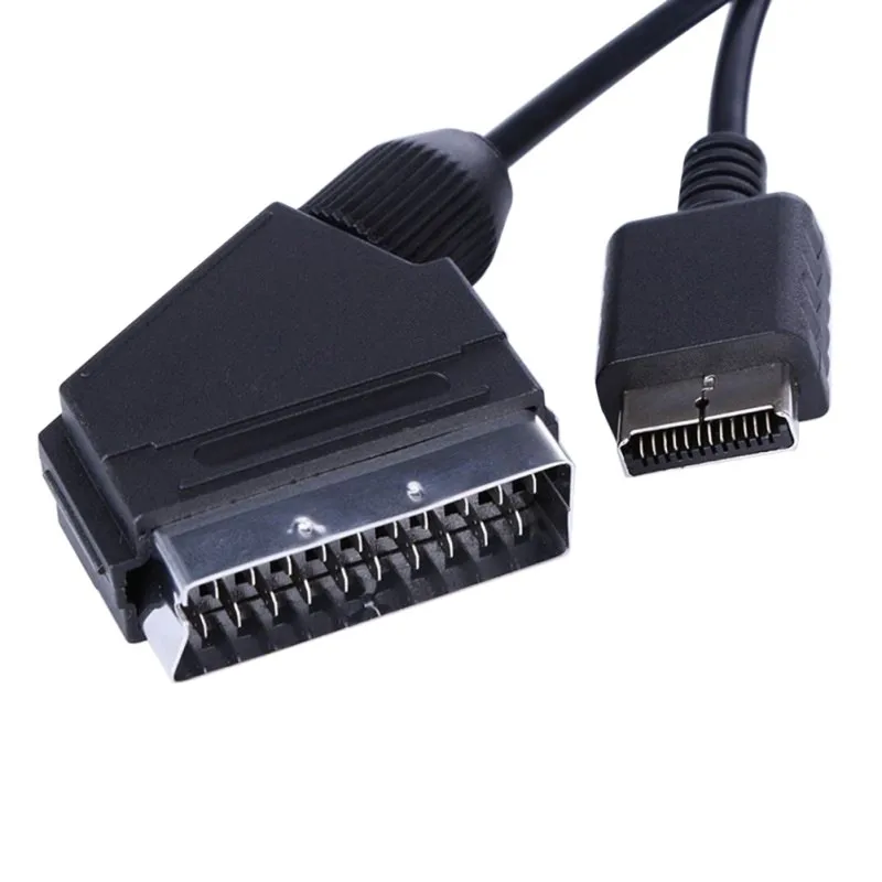 Кабель AV RGB SCART TV 1 8 м сменный Соединительный кабель для Playstation PS1 PS2 PS3 консолей PAL/NTSC
